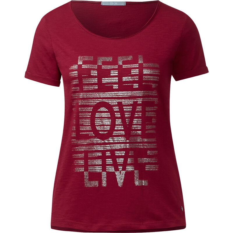 Cecil - T-shirt imprimé - crimson red