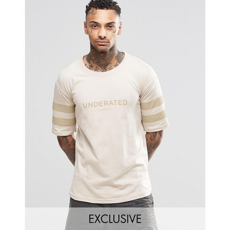 Underated - T-shirt avec logo - Taupe