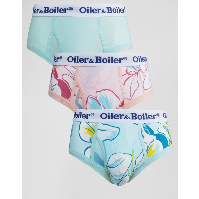 Oiler & Boiler - Mariposa - Lot de 3 slips - Multi