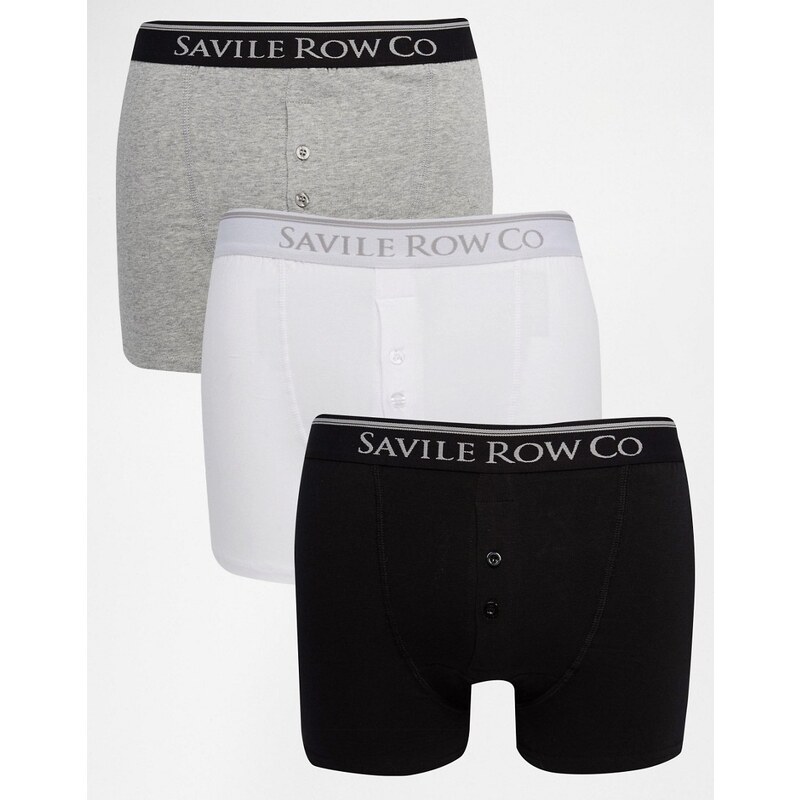 Saville Row Savile Row - Lot de 3 boxers - Noir