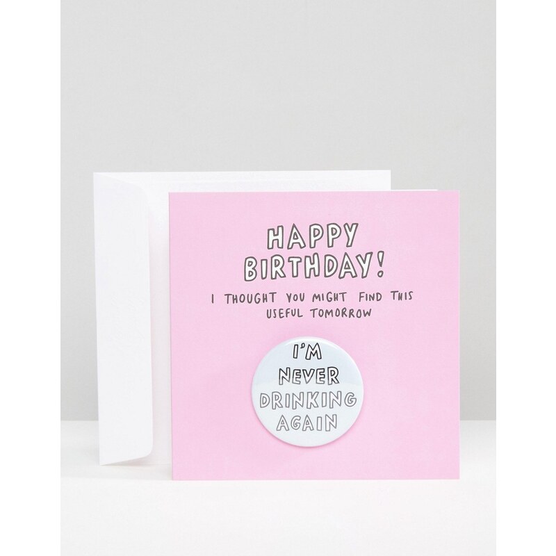 Veronica Dearly - I'm Never Drinking Again - Carte d'anniversaire - Multi