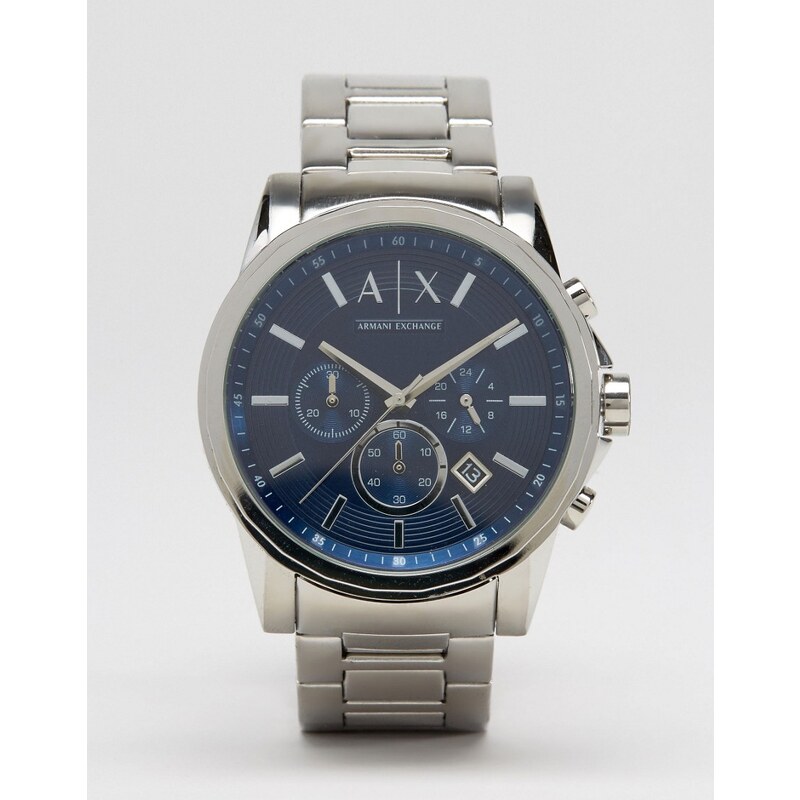 Armani Exchange - Montre chronographe en acier inoxydable AX2509 - Argenté