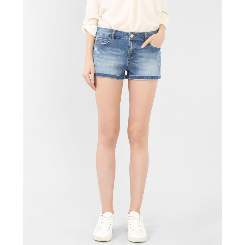 Mini short en jean bleu denim, Femme, Taille 36 -PIMKIE- MODE FEMME