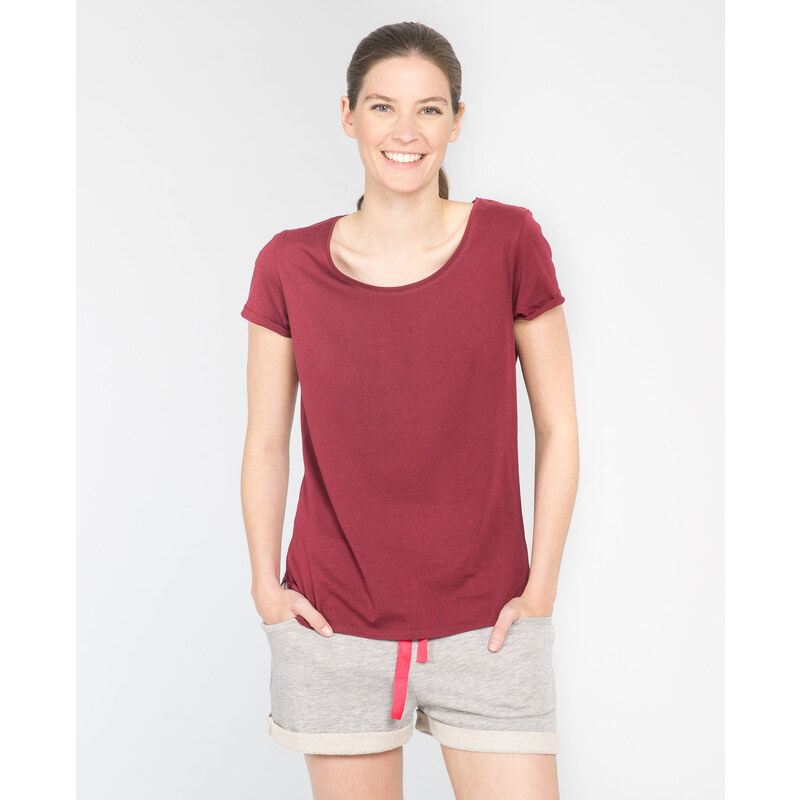 T-shirt manches courtes -60% Femme - Couleur rouge - Taille S -PIMKIE- SOLDES HIVER 2017