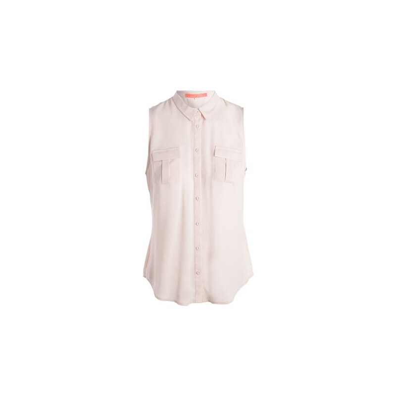 Chemise sans manches poches à rabat Beige Polyester - Femme Taille 4 - Cache Cache