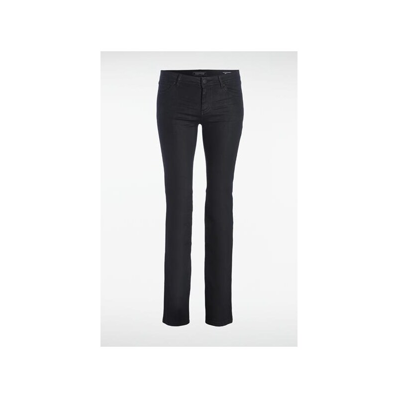 Jeans femme regular taille normale Noir Elasthanne - Femme Taille 34 - Bonobo