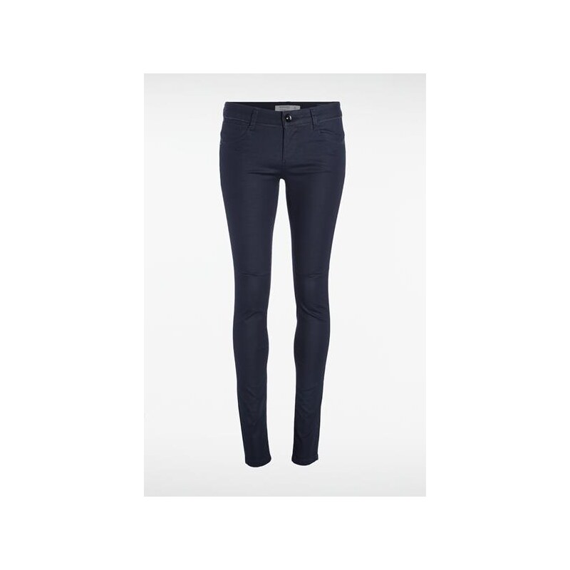 Jeans femme skinny SEBBA effet coutures Bleu Coton - Femme Taille 42 - Bonobo