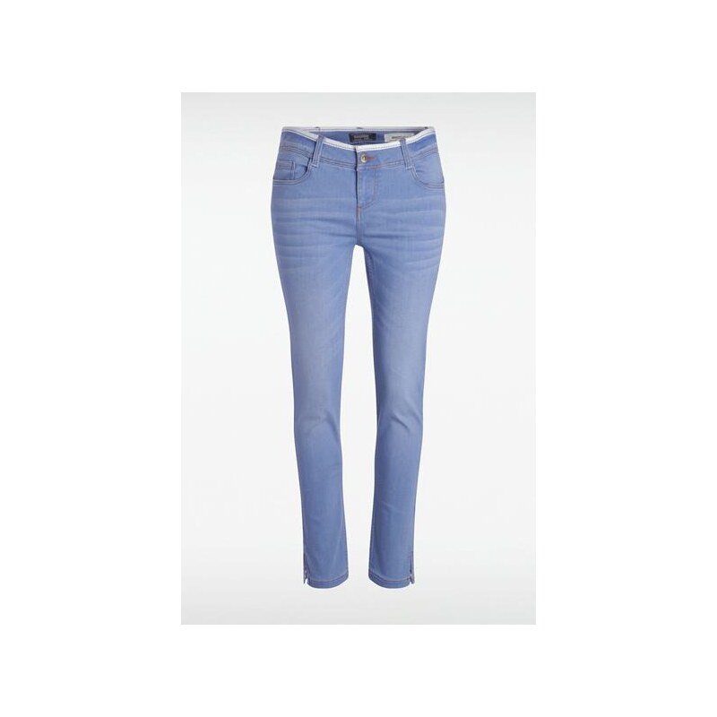 Jeans femme slim 7/8 SOFIA Bleu Coton - Femme Taille 40 - Bonobo
