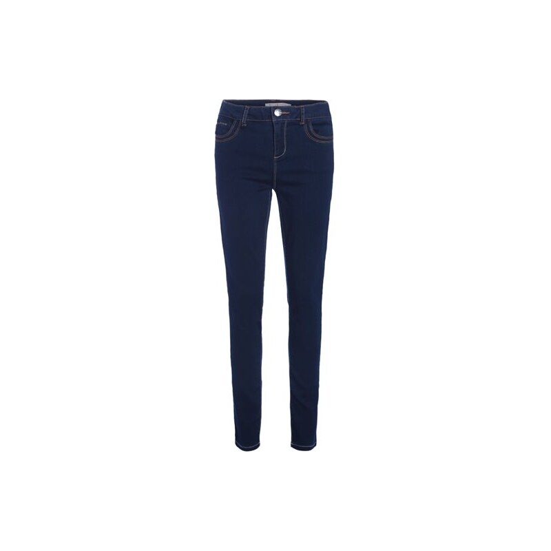 Jean skinny poche ticket zippée Bleu Polyester - Femme Taille 34 - Cache Cache