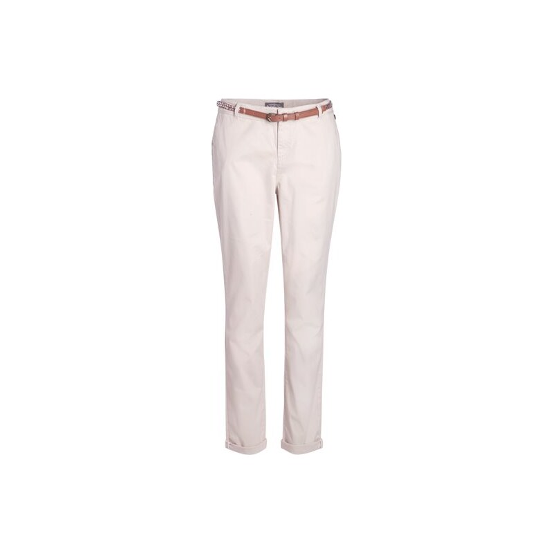 Pantalon chino avec ceinture Beige Synthetique - Femme Taille 36 - Cache Cache