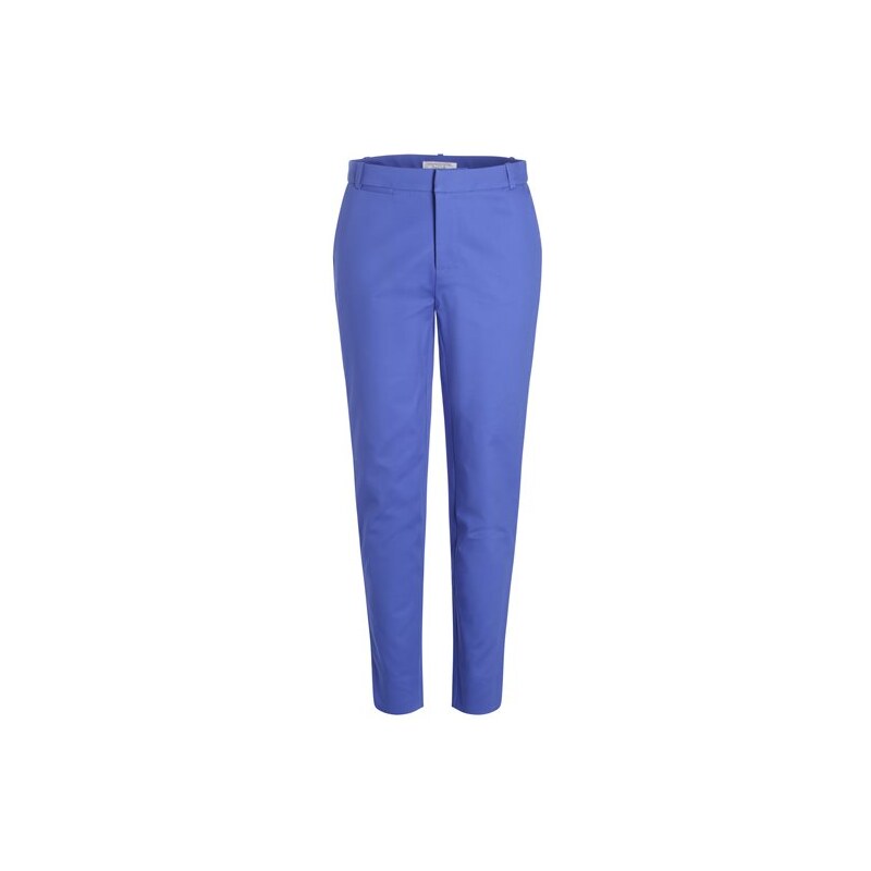 Pantalon city taille haute uni Bleu Coton - Femme Taille 36 - Cache Cache