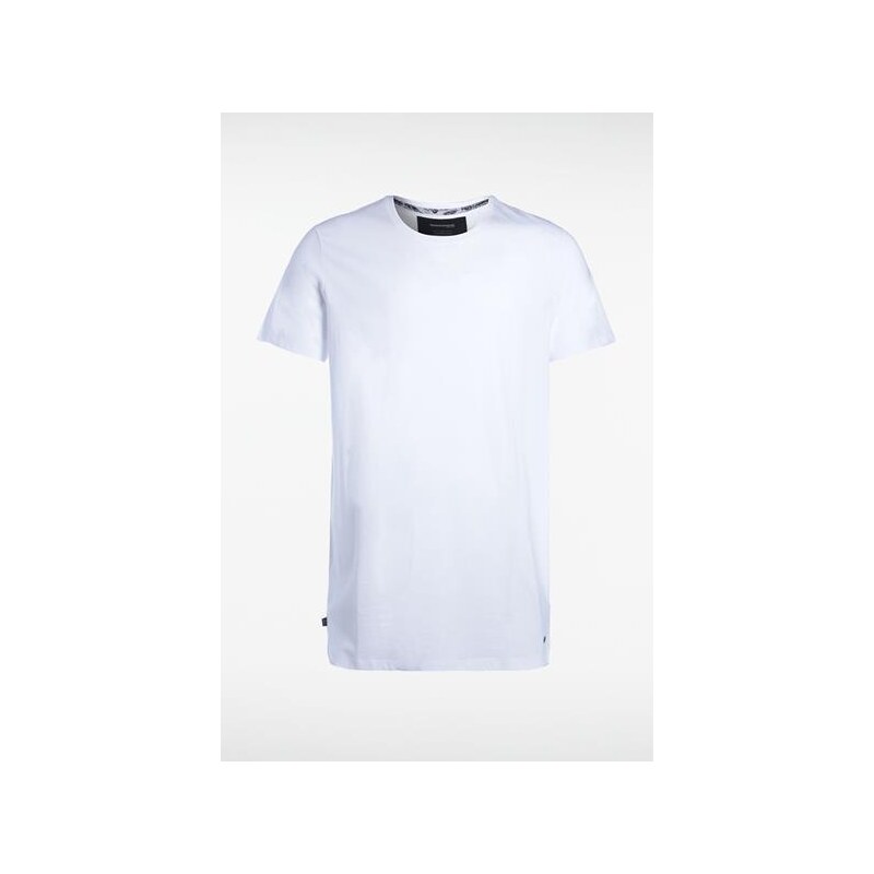 T-shirt homme manches courtes basic Blanc Coton - Homme Taille XL - Bonobo