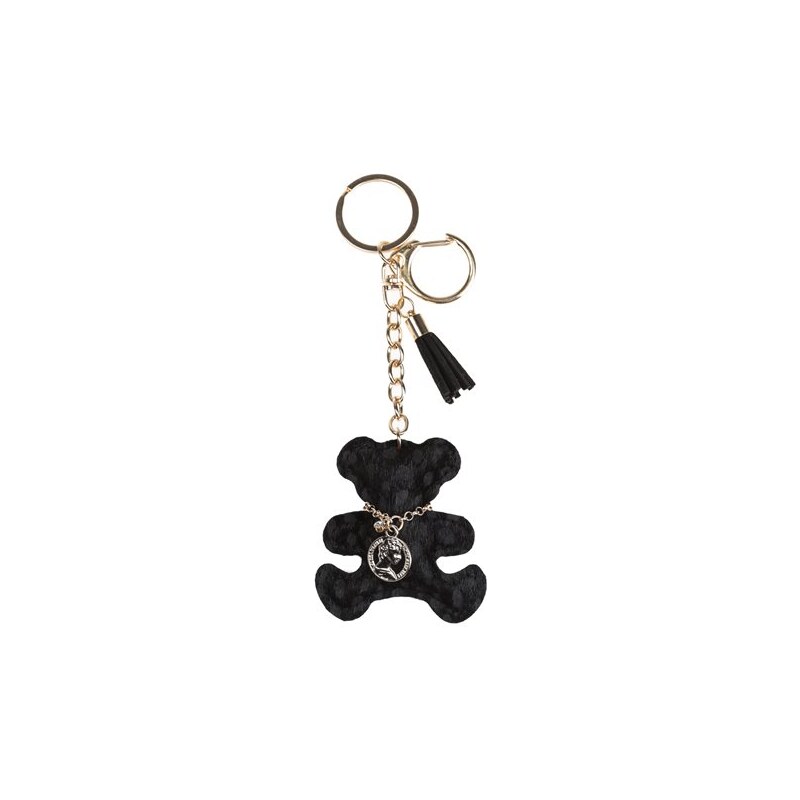 Porte-clé teddy léopard collier Noir Synthetique - Femme Taille T.U - Cache Cache