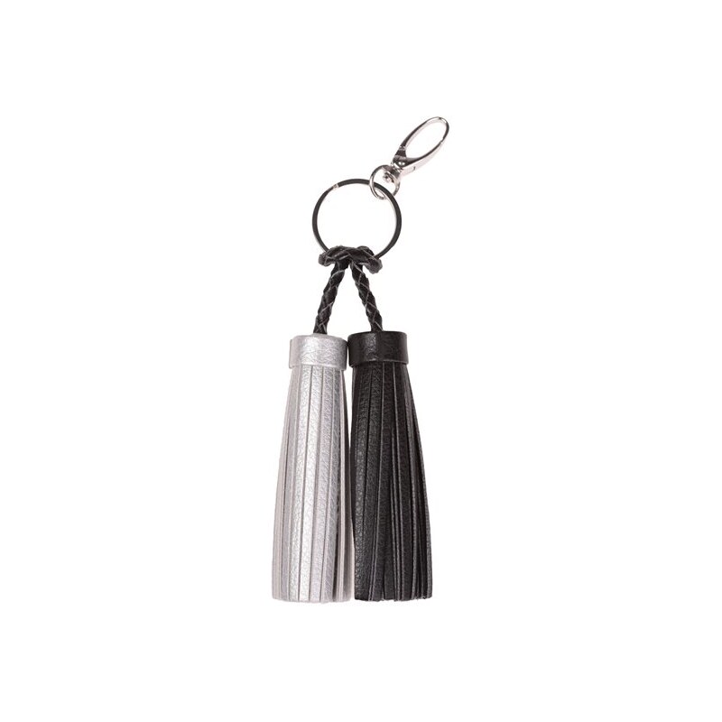 Porte-clés pompons bicolores Noir Metal - Femme Taille T.U - Cache Cache