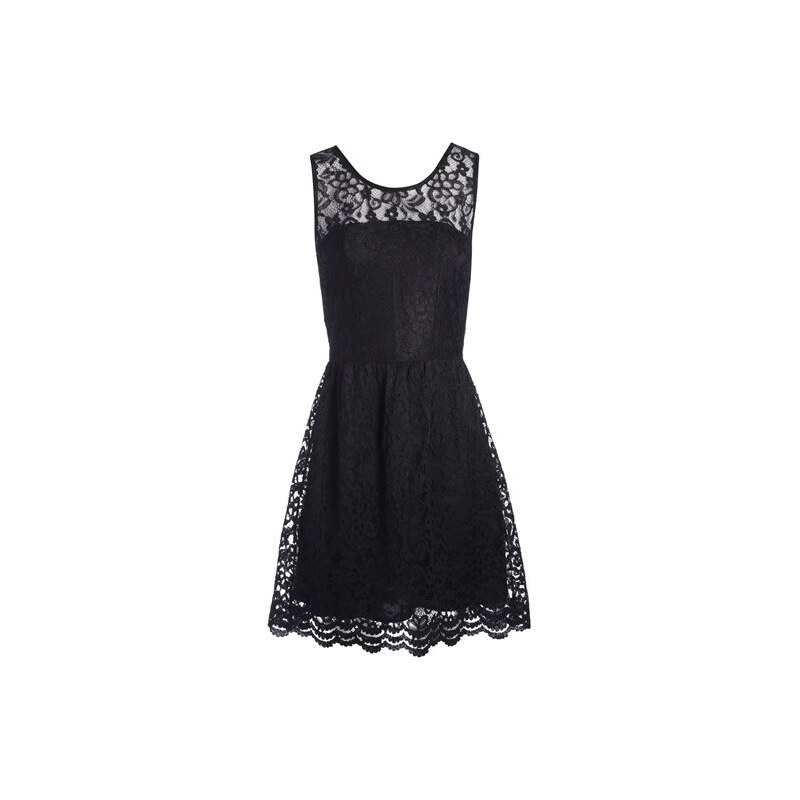 Robe dentelle motif floral Noir Polyester - Femme Taille 36 - Cache Cache