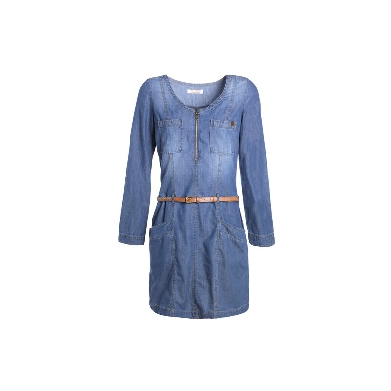 Robe en jean used Bleu Coton - Femme Taille 36 - Cache Cache