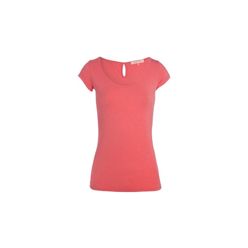 T-shirt ajusté goutte d'eau dos Rose Viscose - Femme Taille 4 - Cache Cache