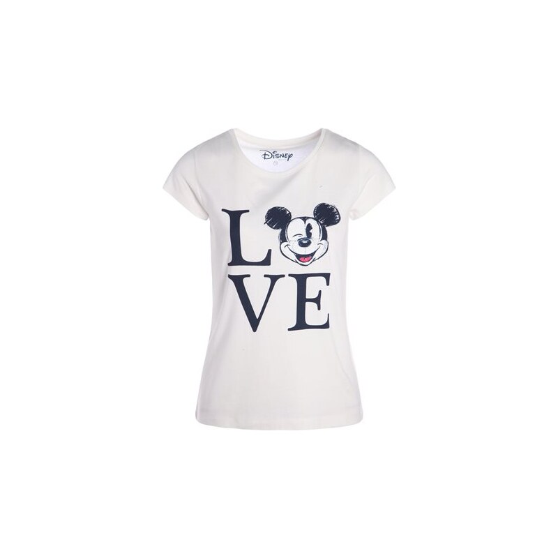 T-shirt love mickey Blanc Coton - Femme Taille 0 - Cache Cache