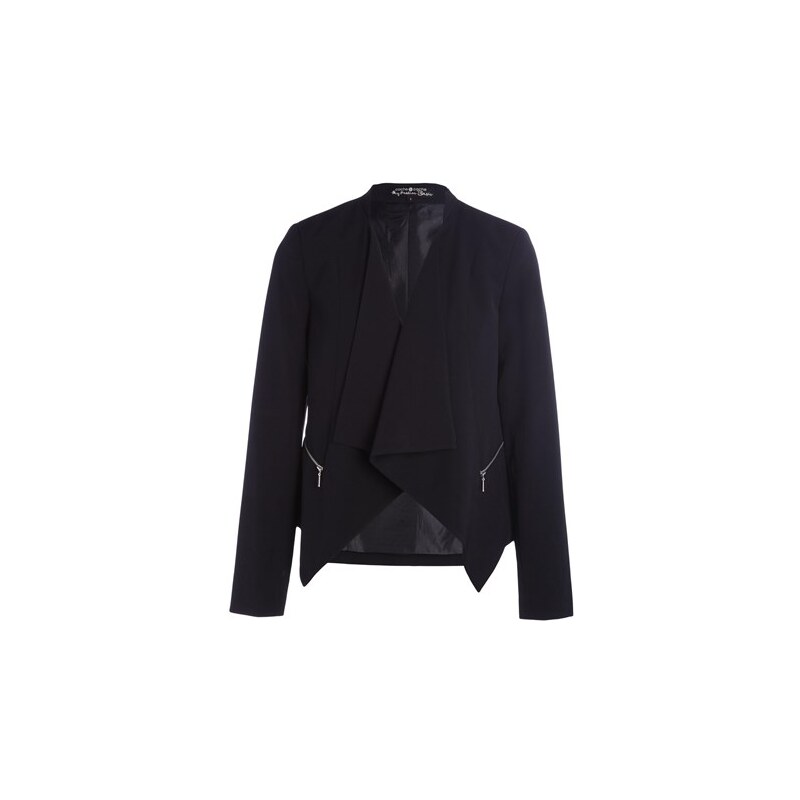 Veste pans asymétriques poches zippées Noir Elasthanne - Femme Taille 2 - Cache Cache