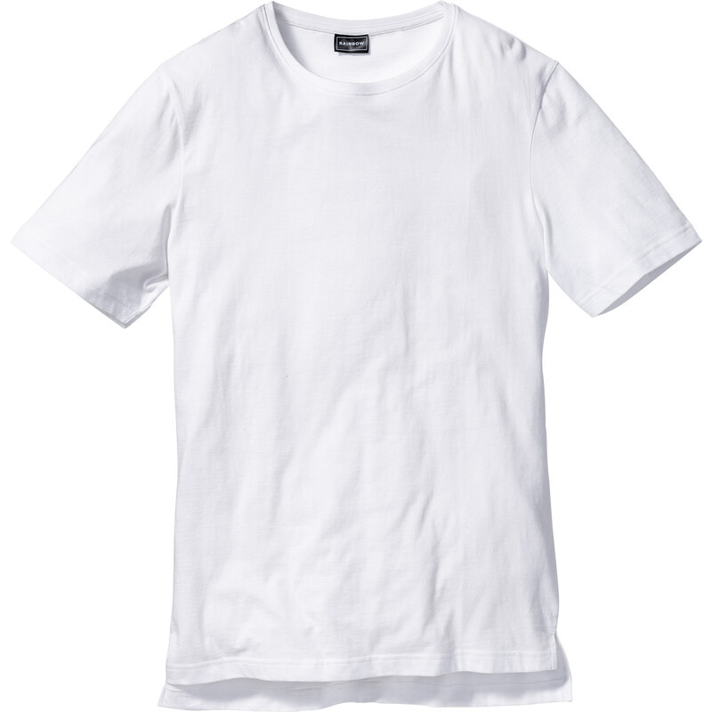 RAINBOW T-shirt long blanc manches courtes homme - bonprix