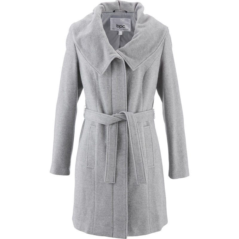 bpc bonprix collection Manteau en laine gris manches longues femme - bonprix