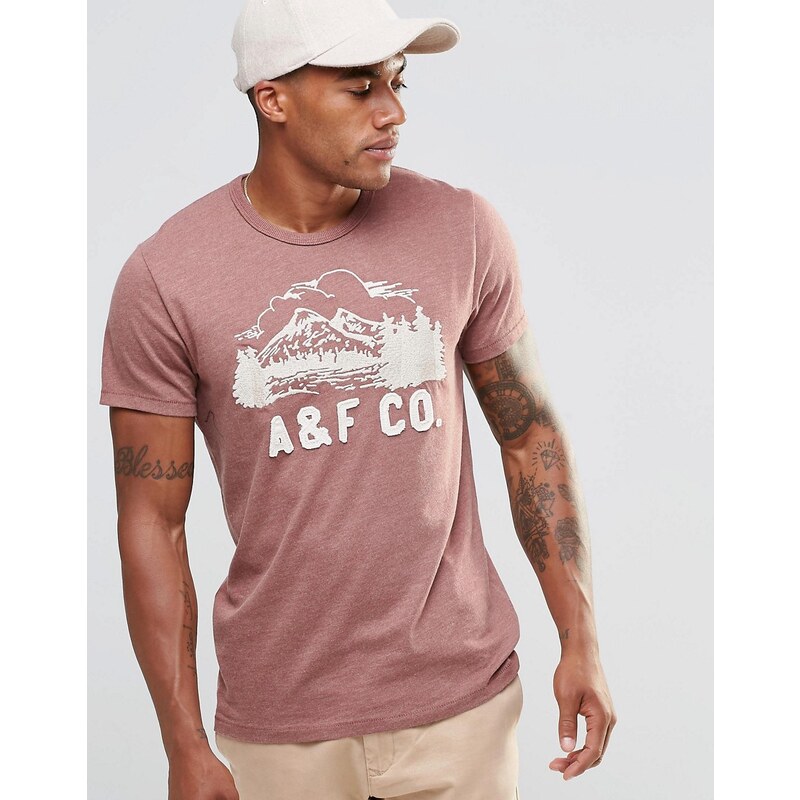 Abercrombie & Fitch Abercrombie - Tupper Lake - T-shirt moulant - Rouge - Rouge