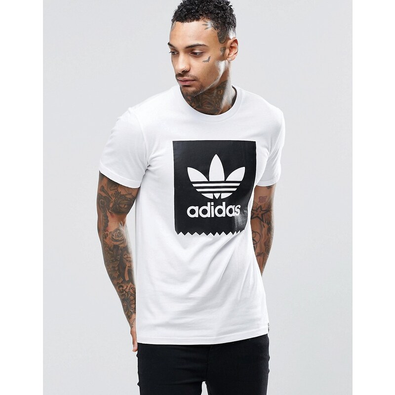 adidas Originals - Skateboarding - T-shirt avec logo - Blanc AY8899 - Blanc