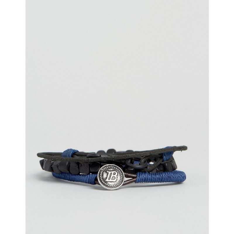 Icon Brand - Lot de bracelets en corde - Bleu marine - Bleu marine