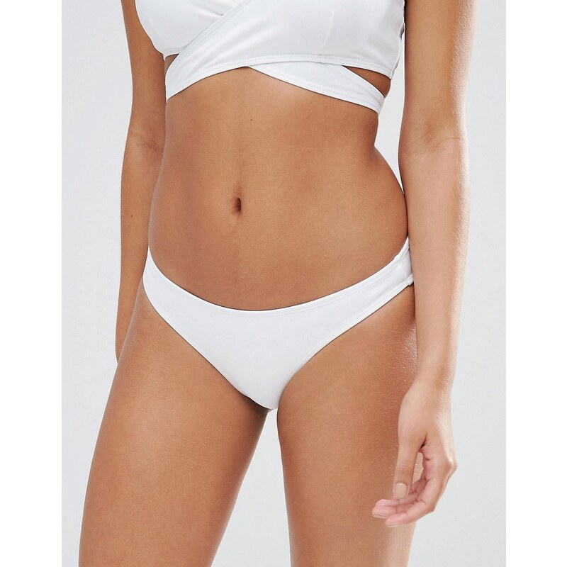 Missguided - Mix & Match - Bas de bikini taille basse - Blanc