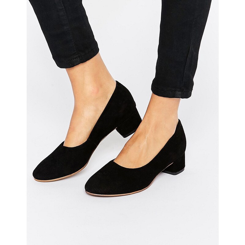 Vagabond - Jamilla - Chaussures à talons carrés en daim - Noir - Noir