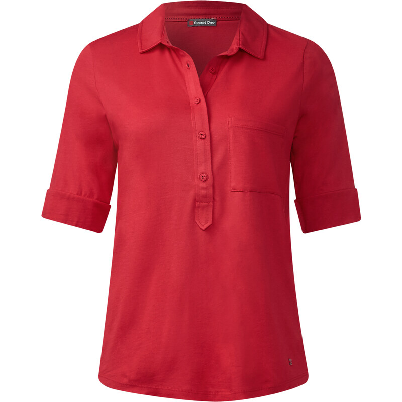 Street One - Polo basique Florence - pure red