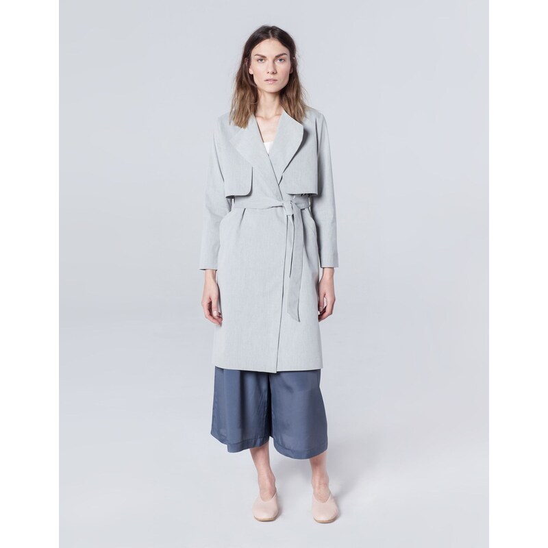 ELEMENTY Simple Wear Trench Gris Clair - Wave