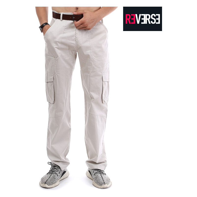 Re-Verse Pantalon regular avec poches cargo