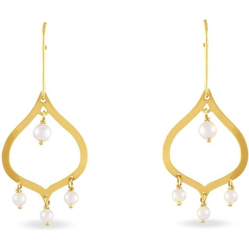 Boucles d'oreilles en or ornées de perles Ispahan Histoire d'Or