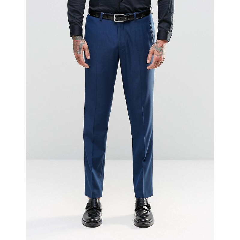 ASOS - Pantalon de costume slim - Bleu marine - Bleu marine