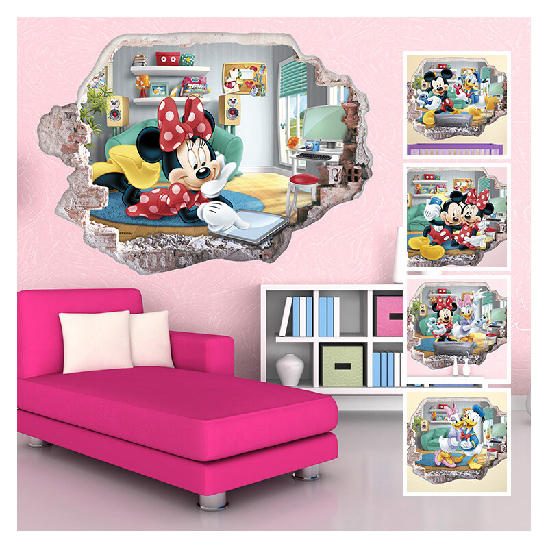 Lesara Sticker mural 3D motif Mickey Mouse