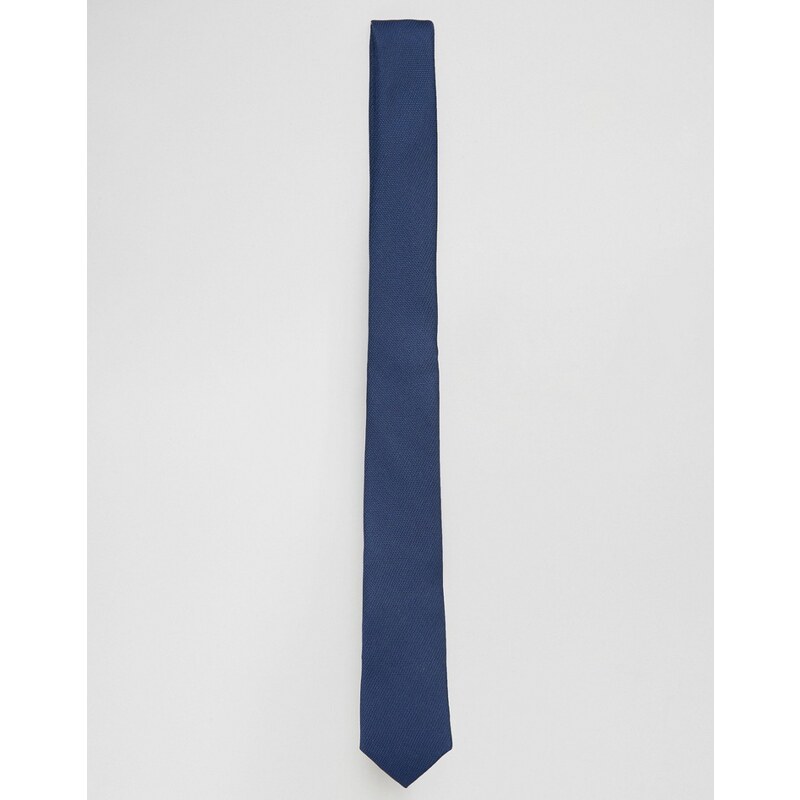 ASOS - Cravate fine - Bleu marine - Bleu marine