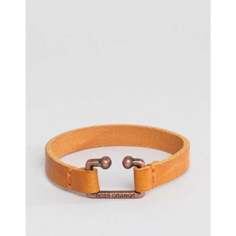 Boss Orange - Morris - Bracelet en cuir - Fauve - Fauve