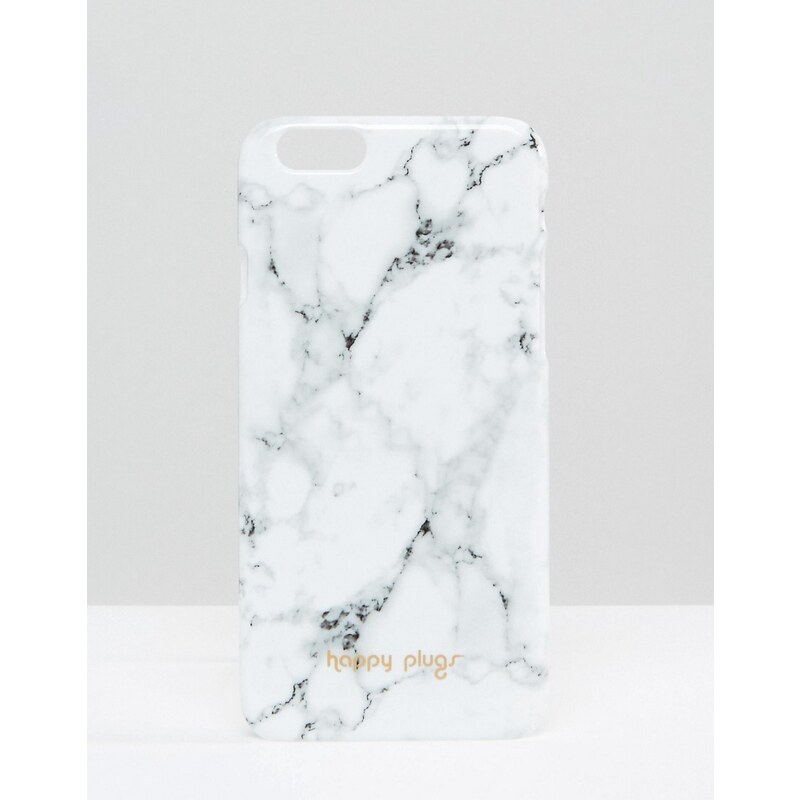 Happy Plugs - Carrara - Coque pour iPhone 6/6s effet marbre - Blanc - Multi
