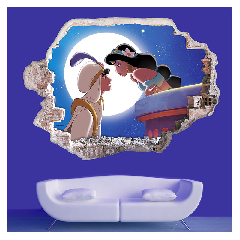 Lesara Sticker mural 3D motif Aladdin