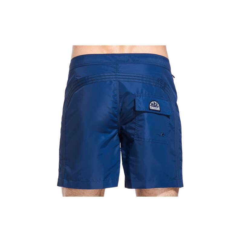 SUNDEK fixed waistband long swim shorts