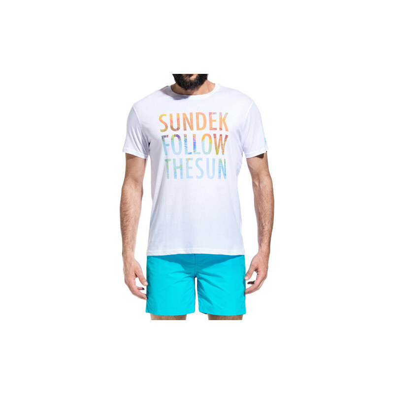SUNDEK t-shirt with follow the sun print
