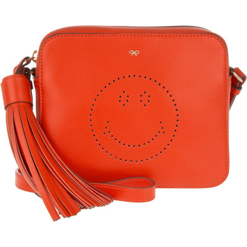 Anya Hindmarch Sacs à Bandoulière, Smiley Crossbody Flame Red Circus en rouge