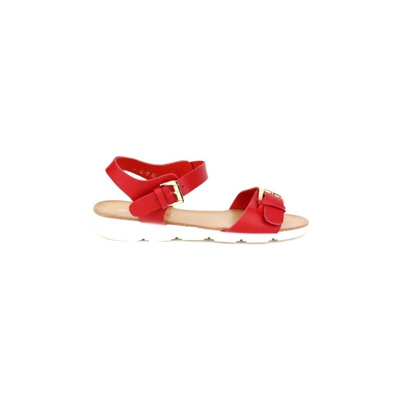 Sandale rouge LAURA MODE - Cendriyon