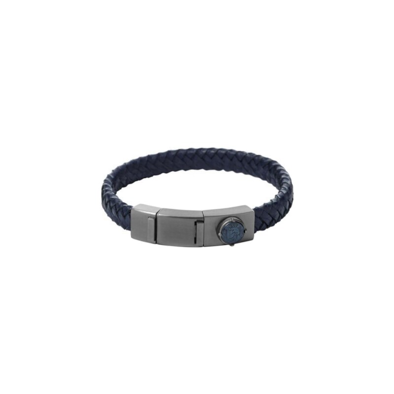 Diesel Bracelet Cuir & Acier Homme DX0879060