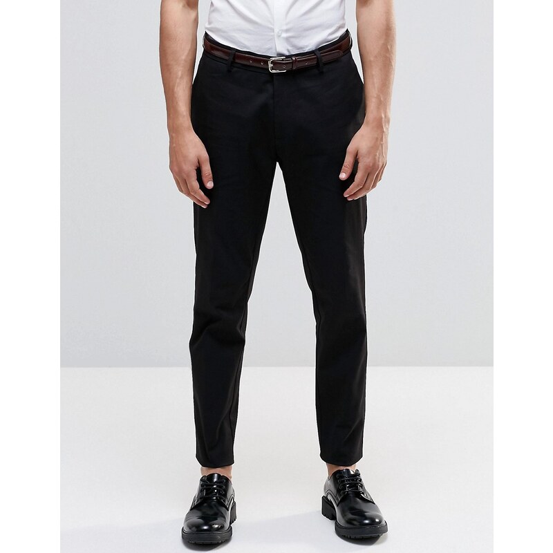 ASOS - Pantalon chino élégant coupe skinny - Noir - Noir