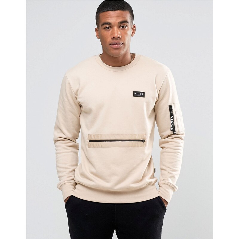 Nicce London - Sweat fonctionnel - Taupe