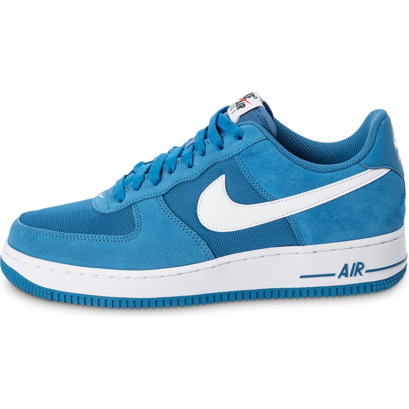Nike Baskets Air Force 1 Suede Bleue Homme