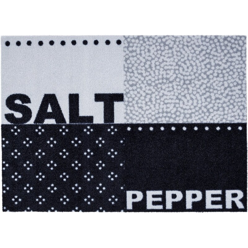 Tapis en 100% polyamide Salt & Pepper design gris de Astra