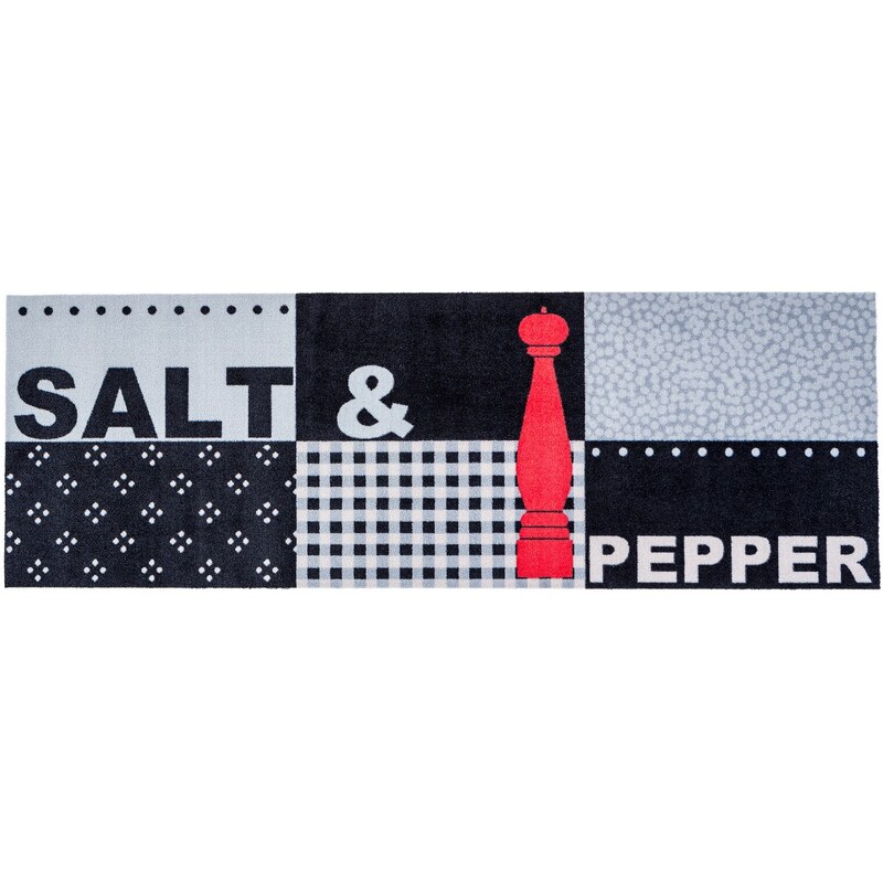 Tapis en 100% polyamide Salt & Pepper design gris de Astra